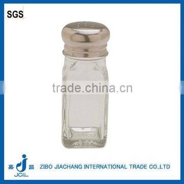 mini glass spice jar wholesale metal lid with hole