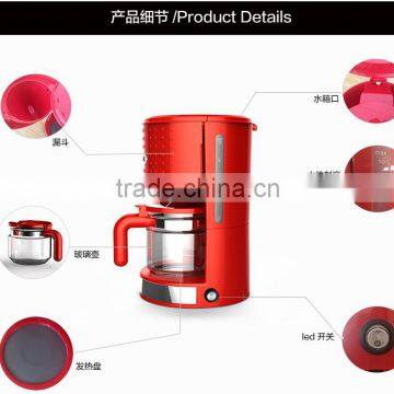 2016 Hot New Product Electrical Coffee Maker With Water Filter(1000watts/1.25L/10-12cups) photo-3
