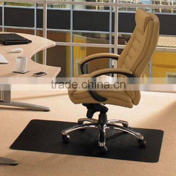 Coffee Durable Rectangular Non Studded Chair Mat Custom For Office And Home