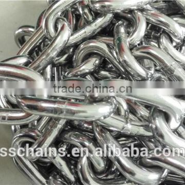 NACM/ASTM standard G30 galvanized open link chain