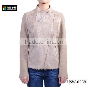 High Quality Cashmere Lady Jacket, Ladies Elegant Plain Jacket