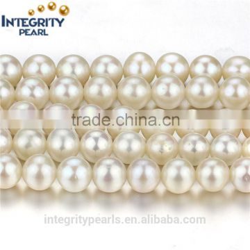 8mm AA grade round shape white semi precious natural round pearl beads