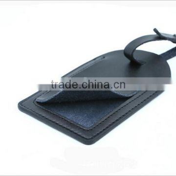 Hot export high quality leather material id card luggage tag