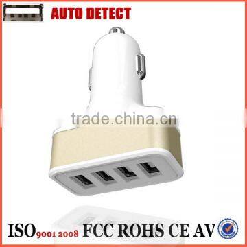 Mobile Accessory 2015 Four 4 Port Car Usb Charger 9.6a,48w Vehicle Charger