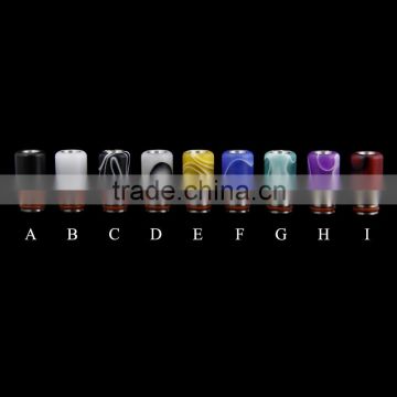 2016 Alibaba newest design colorful resin drip tip resin 510 drip tips match pico rta