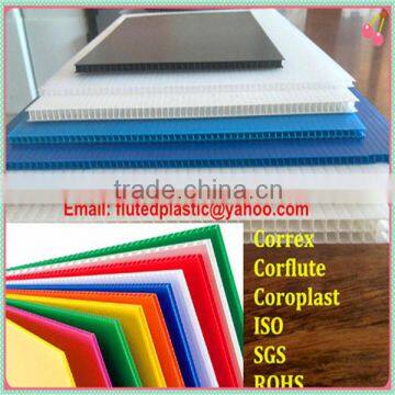 PP corrugated decorative plastic sheet for floor covering