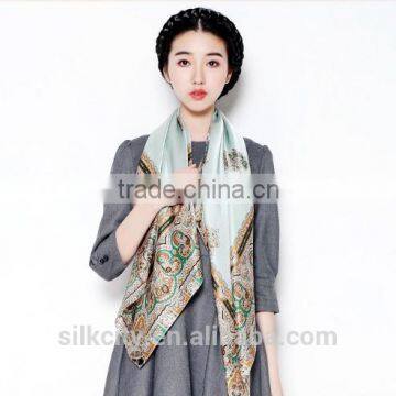 Digital Printing Silk Twill Square Scarf