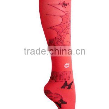 araneid and butterfly printing women socks