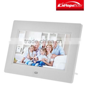 Wedding photos display use 7" inch led digital photo frame with ce & rohs approved