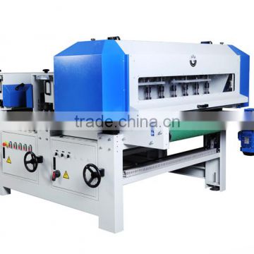 Brush sanding machine with disc and wheel