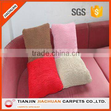 Cotton Filling With Ziper Chenille Microfiber Throw Pillow