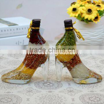 250ml High Heel Shoe Glass Bottle Holder Decoration