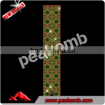 Customized Hotfix Cheer Bow Strip Rhinestone Transfer Design Strass Motif