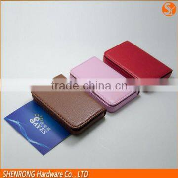 Chinese-style elegant cow leather card holder for business/credit card