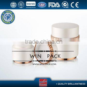 30g 50g white cosmetic acrylic jar with special type, candle cream jar,acrlic cream bottle