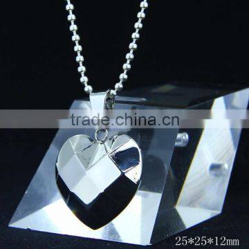 CN-022B Wholesale Fashion Stainless Steel Color Antique Heart Pendant for Couple Jewlery photo-3