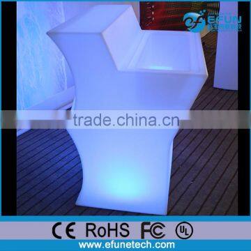 lluminated rgb colors changing led counter/salon reception desk