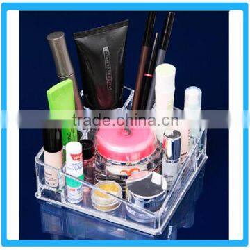 Woman Beautiful Makeup Case With Compartments Makeup Case Professional Makeup Case With Drawer PMMA Make Up Cases