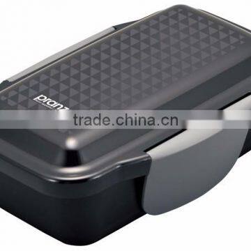 PRANZO Dome Two-tiered Lunchbox 850ml Black Kitchen Plastic photo-3