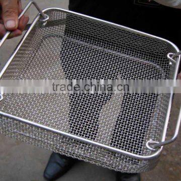 Stainless steel wire basket Fry basket /cleaning Metal Baskets/drying wire basket /rack /medical instrument cleaning baskets