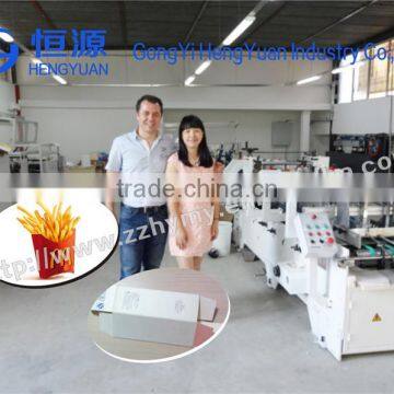 Factory price corrugated box E / B flute folder gluer machine