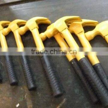 claw hammer with steel pipe handle