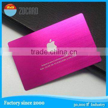 excellent durable metal card with customized craft