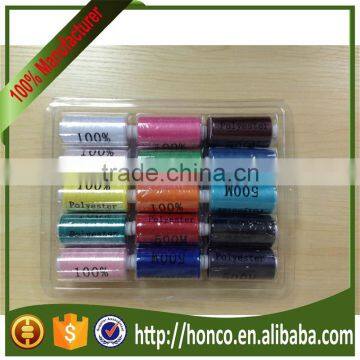 Hot selling 15pcs 500meter sewing thread in box packing