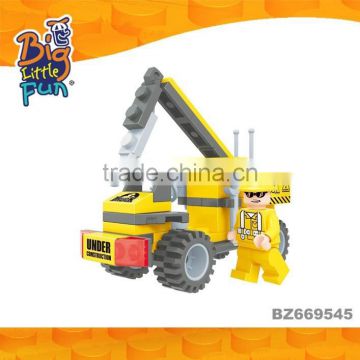 Innovative construction truck equipment plastic building blocks educational toys for kids