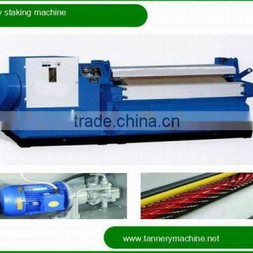 dry leather rotary staking machine for sheep goat skin with wool