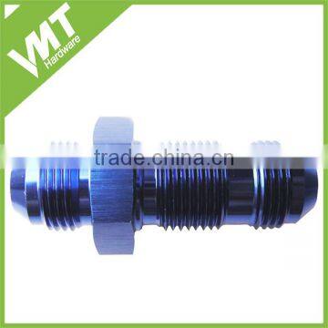 AN10 10AN FLARE BLACK STRAIGHT ALUMINIUM BULKHEAD FITTING W/NUT photo-4