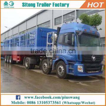 Sitong 3 Axles Stake Bulk Semi Trailer 40t 60t Livestock Trailer for Agricultural Product photo-4