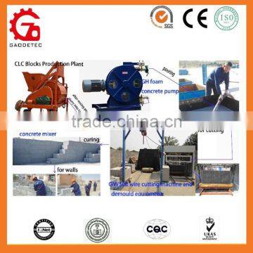 Operating convenient foam concrete mobile plant for making blocks