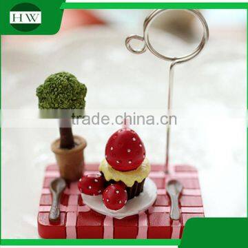 Cheap Mini Resin Wooden Iron Cartoon Photo Name Business Card Holder photo-3