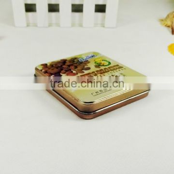 factory sale rectangular hinged cigar tin metal box