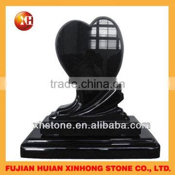 Top Quality Black and Red Heart Shaped Tombstone photo-3