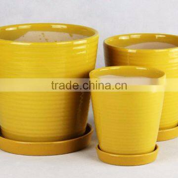 Light Weight Small Ceramic Flower Pots for Small Plant photo-3