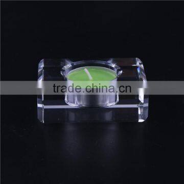 Factory Supplier Newest Transparent Rectangular Crystal Tealight Candle Holder photo-3