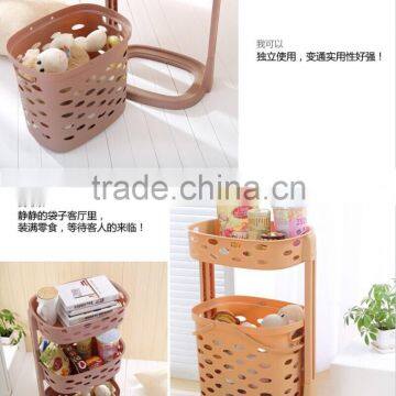 Plastic Basket Trolley for Laundry Sorting photo-2