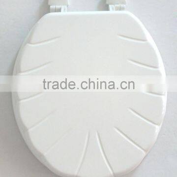 17" CARVED / SCULPTURED MDF TOILET SEAT COVER , Panel/ Sandwave/Shell/Wave Design Toilet Seat Lid photo-3