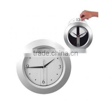 Best selling plastic wall clock with detachable white dial