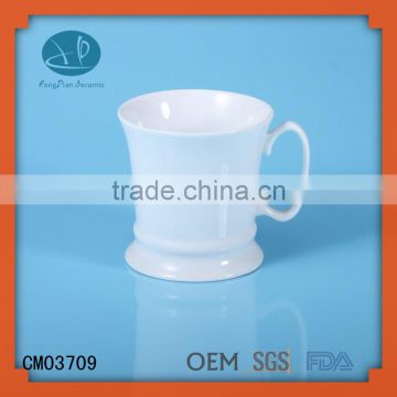 mug drinkware type,white ceramic tooth mug,barrel shape porcelain beer mug for sublimation