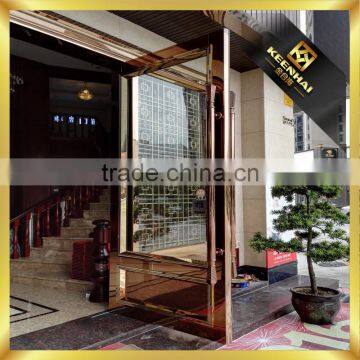 Bronze Color Commercial Stainless Steel Grass Door photo-2