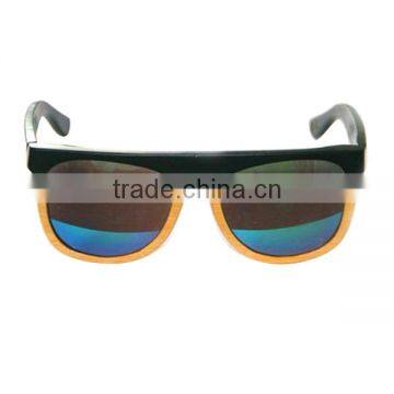 Wholesale 100% Bamboo Black Fashion Wood Sunglasses Accept Logo Printed photo-3
