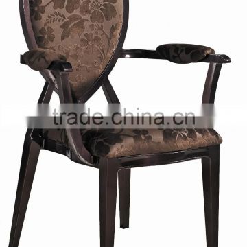 Wholesale oversized stacking banquet armchair in aluminum QL819-2F