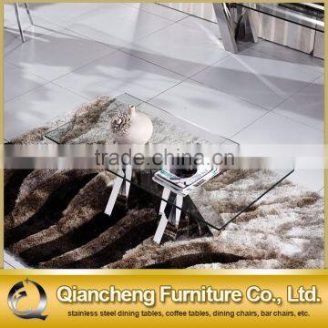 Home Goods Glass Top Metal Coffee Cental Table photo-2