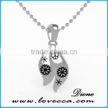 Christmas Snowflakes Deer Engrave Pendant Necklace Factory Direct Sale photo-3