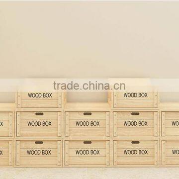 Free Lockers Simple Changed Wooden Storage Box Storage Cabinet photo-3