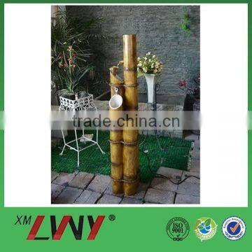 Professional garden ornaments resin bamboo fountain