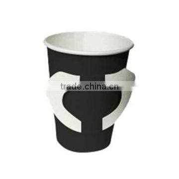 4oz With Handle Disposable Black Paper Drinking & Coffee Cup Supplier photo-2